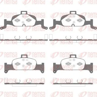 Колодки гальмівні (передні) Audi A4/A5/A6/A7/Q5 15- REMSA 169110