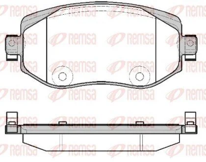 Колодки тормозные дисковые передние REMSA 1724.08