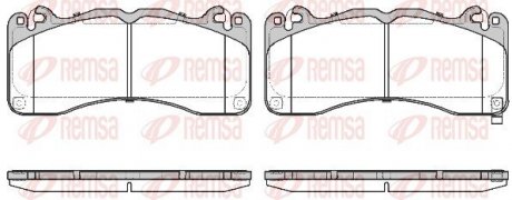 Колодки тормозные дисковые передние REMSA 1749.02