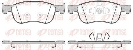 Колодки тормозные дисковые передние REMSA 1776.00
