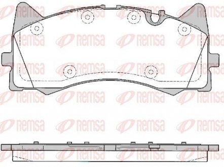 Колодки тормозные дисковые передние REMSA 1781.00