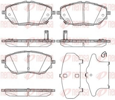 Колодки тормозные дисковые передние REMSA 1786.02 (фото 1)