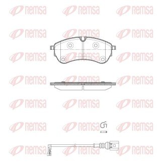 VW гальмівні колодки передн. CRAFTER 16- REMSA 1830.01