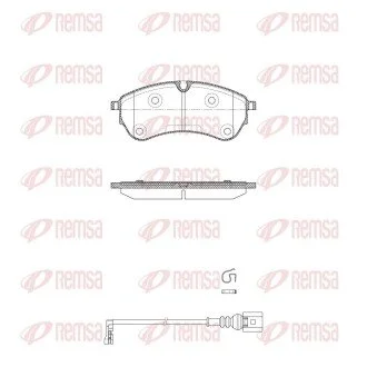 VW гальмівні колодки передн. CRAFTER 16- REMSA 1830.01