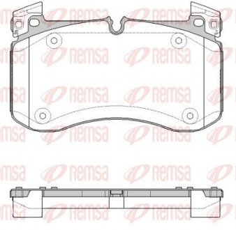 Колодки гальмівні (передні) MB GLE (V167/X167)/G-class (W463) 18- (Brembo) Q+ REMSA 184000 (фото 1)