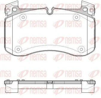 Колодки гальмівні (передні) MB GLE (V167/X167)/G-class (W463) 18- (Brembo) Q+ REMSA 184000