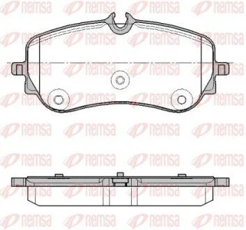 Колодки гальмівні (задні) VW Crafter 2.0TDI 16- (CBI) Q+ REMSA 1848.00