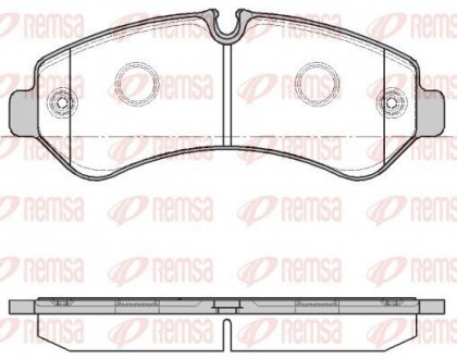 Колодки гальмівні дискові (комплект 4 шт) REMSA 1866.00