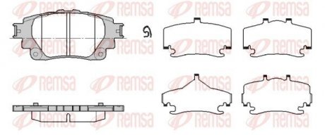 Колодки гальмівні (задні) Toyota Corolla 19-/ Yaris Cross 20- (Advics) REMSA 187100 (фото 1)