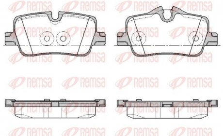 Колодки гальмівні (задні) BMW 3 (G20/G80/G28)/4 (G22/G82) 18- REMSA 187300