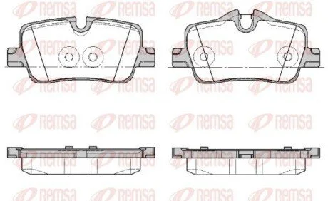 Колодки гальмівні (задні) BMW 3 (G20/G80/G28)/4 (G22/G82) 18- REMSA 187300