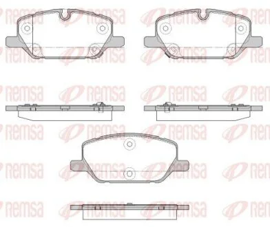 OPEL Гальмівн колодки передн. INSIGNIA B Grand Sport (Z18) 1.5 (68) 17- REMSA 1926.12