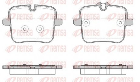 Колодки гальмівні (задні) BMW 5 (G30/F90)/7 (G11/G12)/8 (G15/F92)/X5 (G05)/X6 (G06)/X7 (G07) 17- REMSA 195400