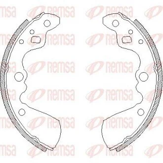 Гальмівні колодки (набір) REMSA 401900 (фото 1)