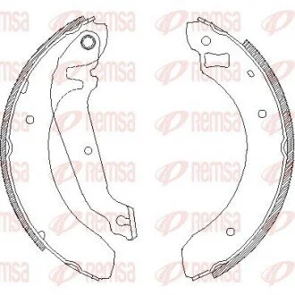 Колодки тормозные барабанные REMSA 4062.00