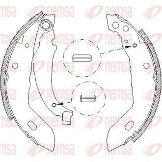 Колодки тормозные барабанные REMSA 4083.00