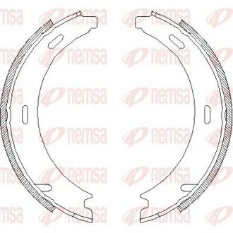 Гальмівні колодки ручного гальма REMSA 409402 (фото 1)