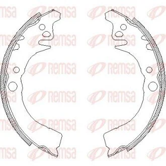 Гальмівні колодки (набір) REMSA 410200