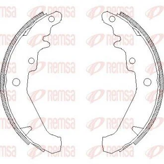 Гальмівні колодки (набір) REMSA 413900