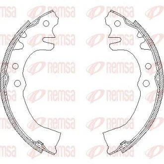 Гальмівні колодки (набір) REMSA 415500