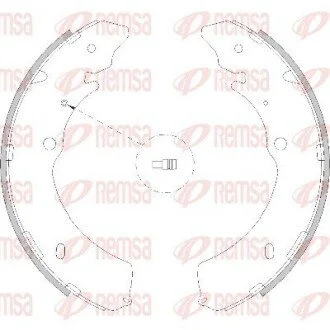 ISUZU Щоки гальмівні задн. D-MAX I (TFR, TFS) 2.5 DiTD 06-12, D-MAX I 3.0 D 07-12 REMSA 4216.00