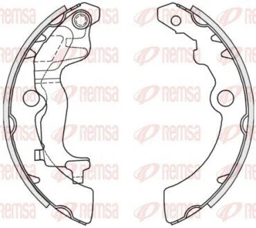 Тормозные колодки барабанные REMSA 4251.00