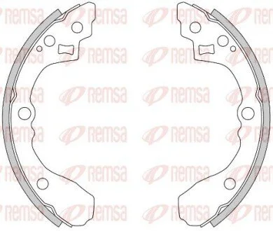 Колодки тормозные барабанные REMSA 4275.00