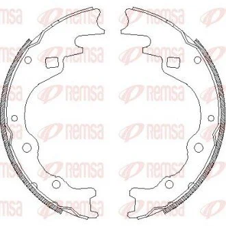 Гальмівні колодки (набір) REMSA 436500