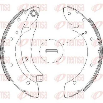 Гальмівні колодки (набір) REMSA 439602