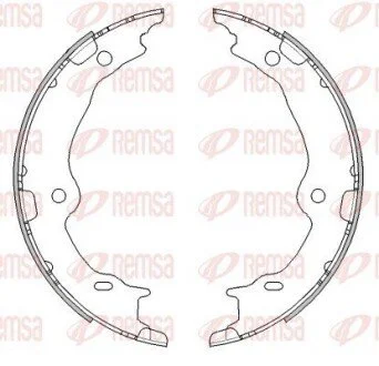 LEXUS Колодки гальмівні барабанні LS 06- REMSA 4467.00 (фото 1)