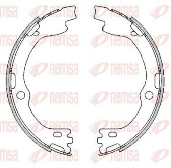 Колодки гальмівні барабанні (комплект 4 шт) REMSA 4491.00 (фото 1)