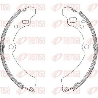 Гальмівні колодки (набір) REMSA 450400 (фото 1)