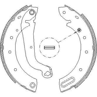 Колодки гальмівні барабанні REMSA 4513.00