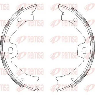 ROVER Колодки гальмівні барабанні задні 75 2.0 CDTi 03-05 REMSA 4704.00 (фото 1)
