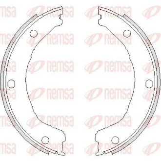 Гальмівні колодки ручного гальма REMSA 473000 (фото 1)