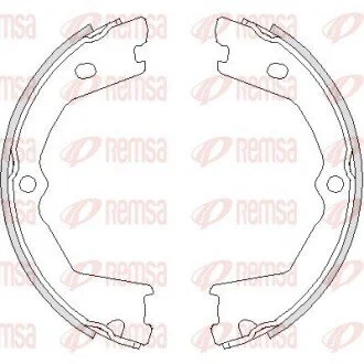 Гальмівні колодки ручного гальма REMSA 473300 (фото 1)