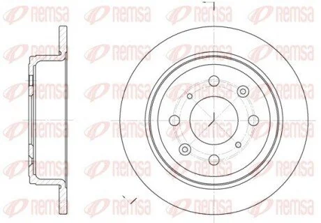 Гальмівний диск REMSA 608300