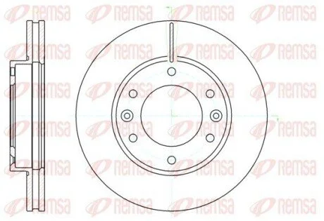 Гальмівний диск REMSA 6102610