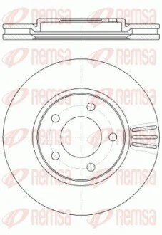 Гальмівний диск REMSA 6104710