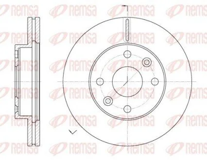 Гальмівний диск REMSA 6111610 (фото 1)