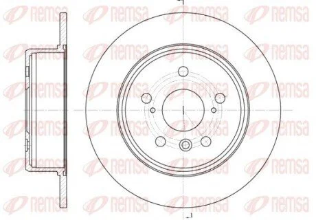 - Гальмівний диск REMSA 61128.00