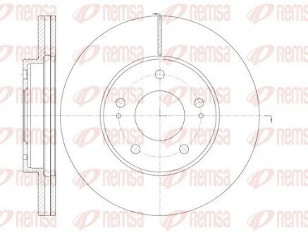 Гальмівний диск REMSA 6113010 (фото 1)