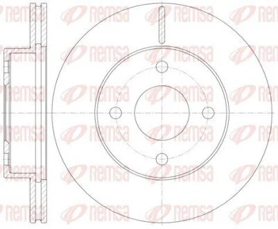 Гальмівний диск REMSA 6113110