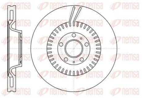 Диск гальмівний REMSA 61154.10