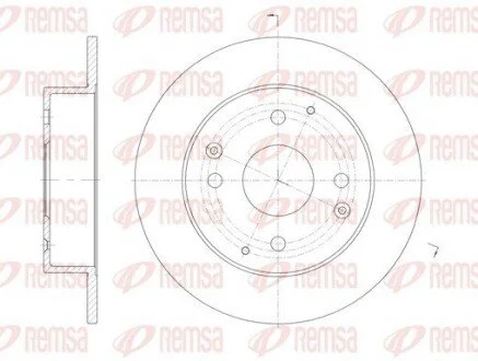 Гальмівний диск REMSA 6115600