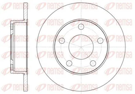 Гальмівний диск REMSA 612400 (фото 1)