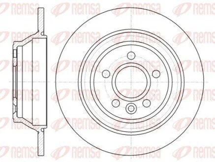 Гальмівні диски задні Volvo S60 /S80 / XC70 2006- REMSA 61265 00