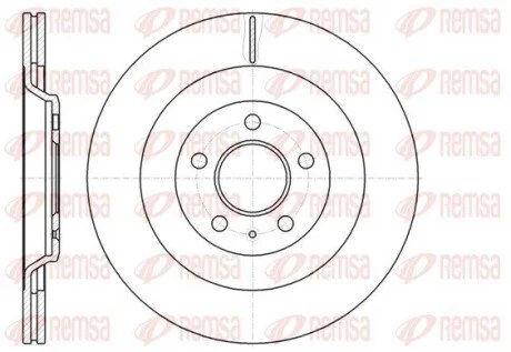 Гальмівний диск REMSA 6126710