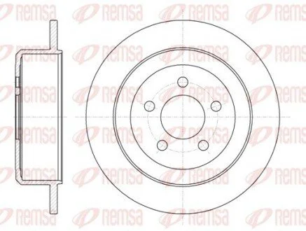 Гальмівний диск REMSA 6127100 (фото 1)