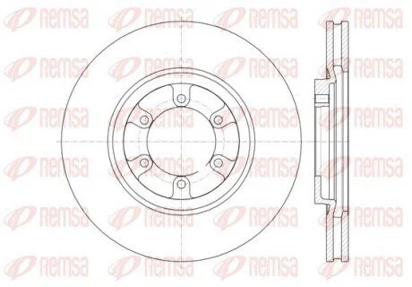 Фото 1 - гальмівний диск REMSA 6136610 Гальмівний диск REMSA 6136610 (фото 1)
